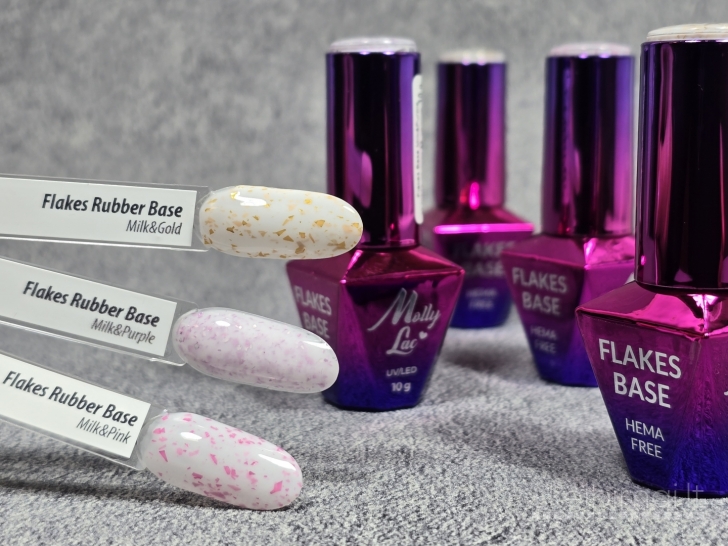 Milky bazė nagams su folijos gabalėliais, 10g