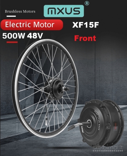 Naujas Priekinis El. Dviračio Variklis Mxus Xf15F 500W 48V
