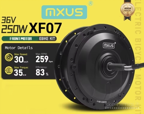 Naujas Priekinis El. Dviračio Variklis MXUS XF07 250W 36V
