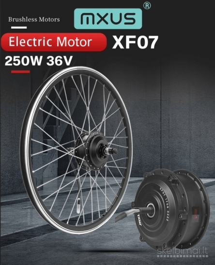 Naujas Priekinis El. Dviračio Variklis MXUS XF07 250W 36V