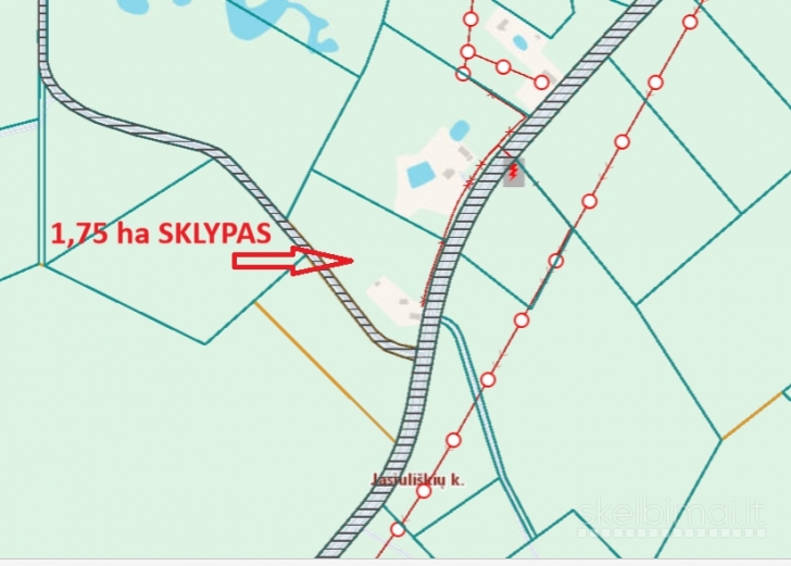 Sodyba su 1,75 ha žemės