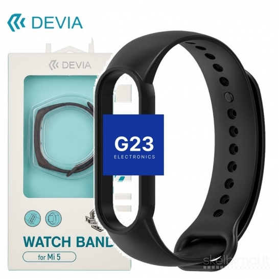1819 Apyrankė dirželis Xiaomi Mi Band 5, Mi Band 6, Mi Band 7 apyrankėms Devia