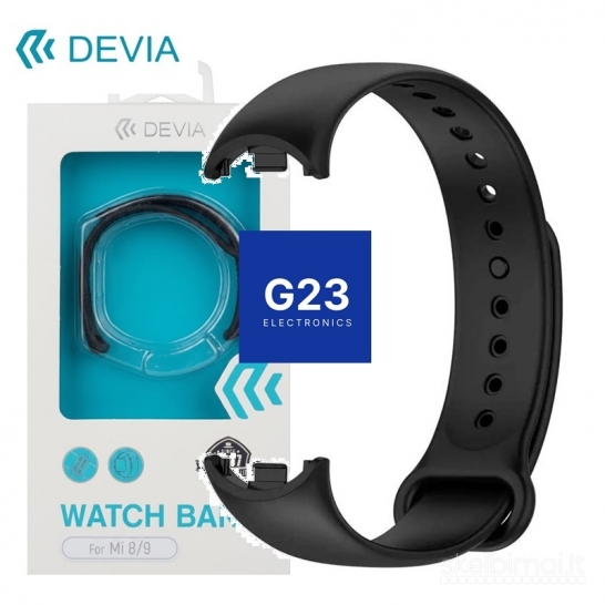 1820 Apyrankė dirželis Xiaomi Mi Band 8, Mi Band 9, Mi Band 10 apyrankėms Devia