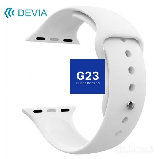1824 Apyrankės dirželiai Devia Apple Watch 44 / 45 / 46 / 49 mm silikonas