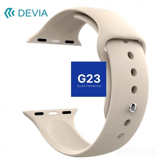 1824 Apyrankės dirželiai Devia Apple Watch 44 / 45 / 46 / 49 mm silikonas