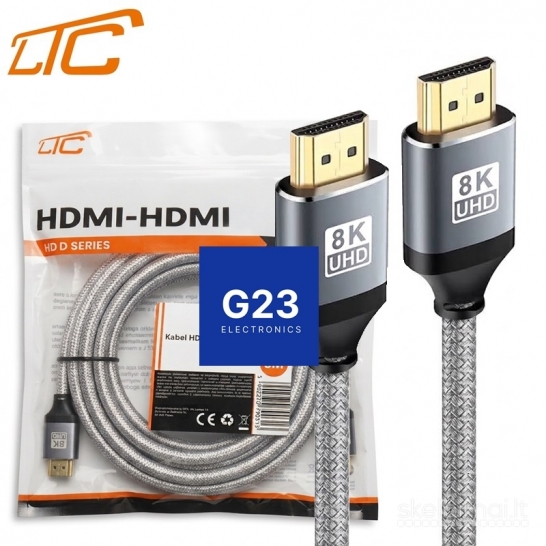 1827 HDMI į HDMI laidas 5 m 8K 60Hz LTC WWW.G23.LT