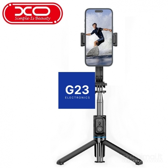 1831 Trikojis stovas asmenukių lazda XO SS13 Bluetooth 106 cm WWW.G23.LT