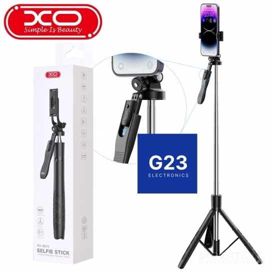 1832 Trikojis stovas asmenukių lazda XO SS15 Bluetooth 180 cm WWW.G23.LT