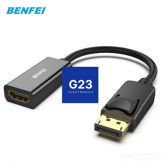 1834 DisplayPort į HDMI lizdą jungtis laidas Benfei WWW.G23.LT