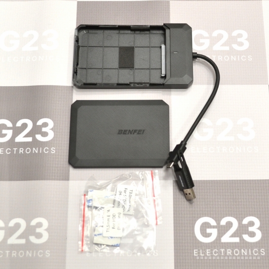 1837 Kietojo disko kišenė 2,5 colio SATA USB-C ir USB-A Benfei WWW.G23.LT