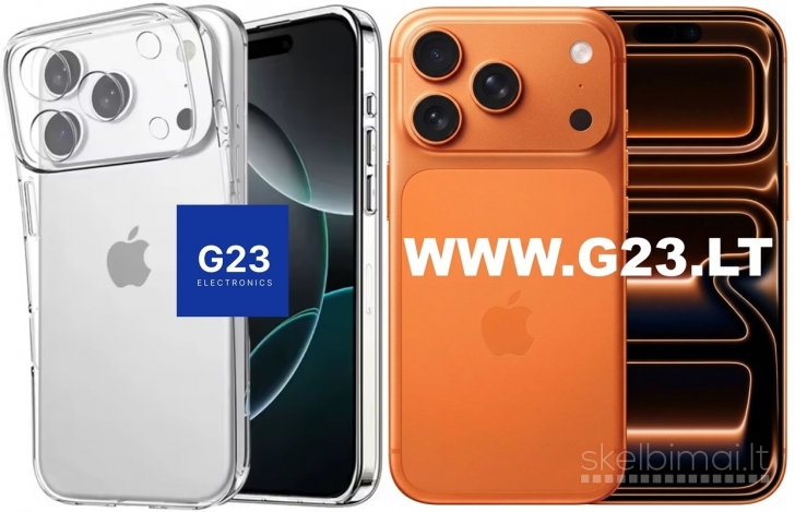 1842 C-Clear Plus skaidri nugarėlė Apple iPhone 17 Pro WWW.G23.LT