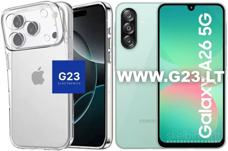 1846 C-Clear Plus skaidri nugarėlė Samsung Galaxy A26 WWW.G23.LT