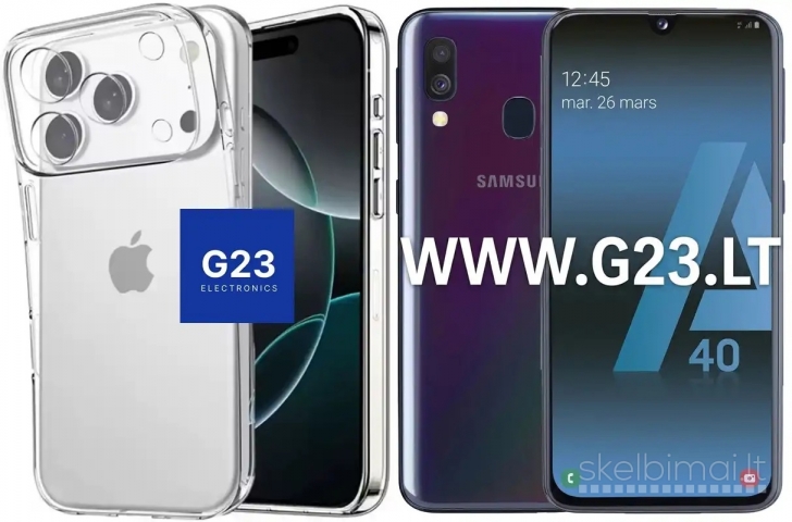 1847 C-Clear Plus skaidri nugarėlė Samsung Galaxy A40 WWW.G23.LT