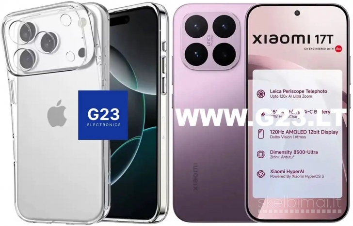 1853 C-Clear Plus skaidri nugarėlė Xiaomi 17T WWW.G23.LT