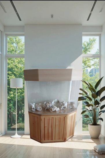 Didelis akvariumas akrilinis 400 litrų, JAV, naujas
