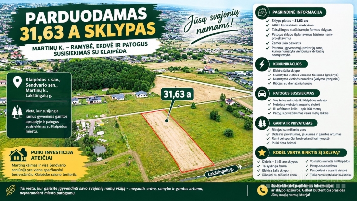 Parduodu sklypa.