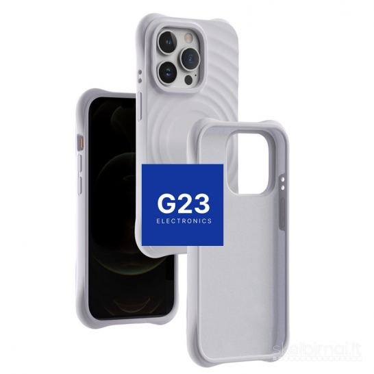 1855 MagSafe Wave dėklas nugarėlė Apple iPhone 11 juodas, pilkas WWW.G23.LT
