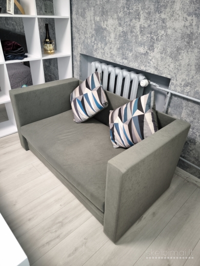 Pilka sofa-lova su miegama dalimi, Radviliškis