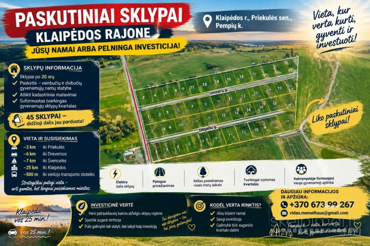 Parduodu sklypus.