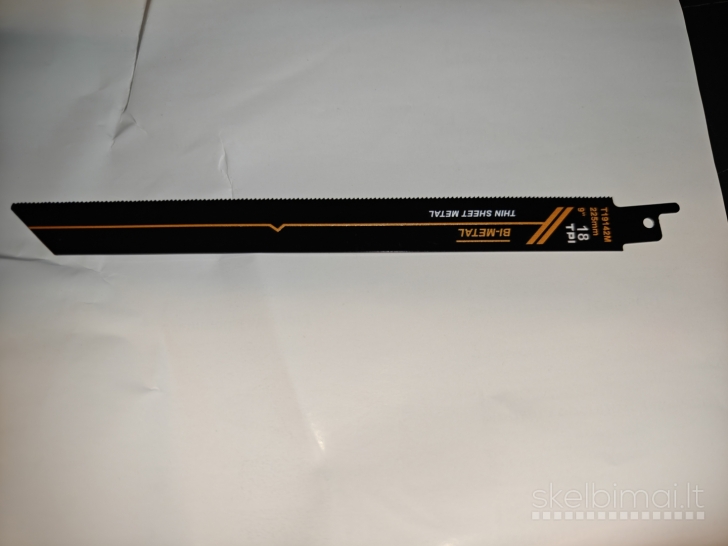 Tiesinio pjūklo metalo pjūkliukai 225mm 18 Tpi