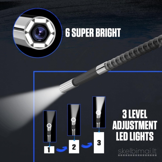 Profesionalus industrinis Autool SVB305 Endoskopas 360 Laipsnių - 5.5mm