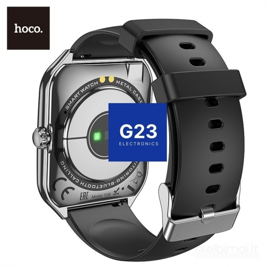 1871 Išmanusis laikrodis Hoco Y28 AMOLED grafito spalvos WWW.G23.LT