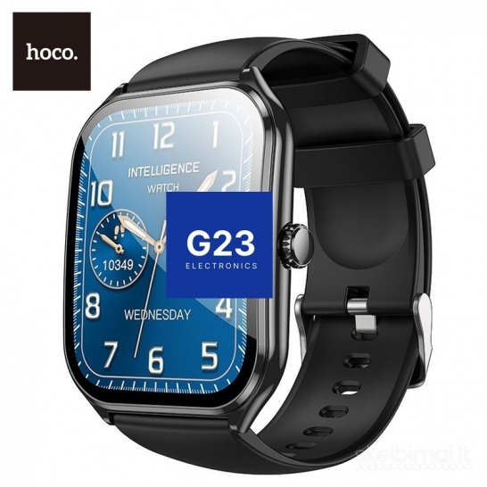 1871 Išmanusis laikrodis Hoco Y28 AMOLED grafito spalvos WWW.G23.LT