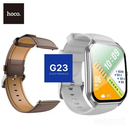 1873 Išmanusis laikrodis Hoco Y28 AMOLED sidabrinis WWW.G23.LT
