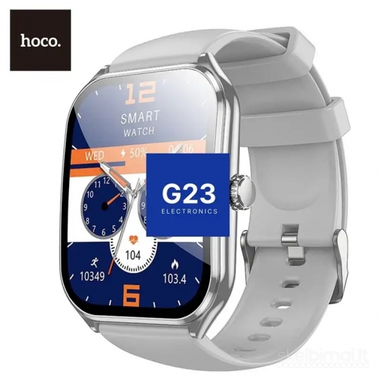 1873 Išmanusis laikrodis Hoco Y28 AMOLED sidabrinis WWW.G23.LT