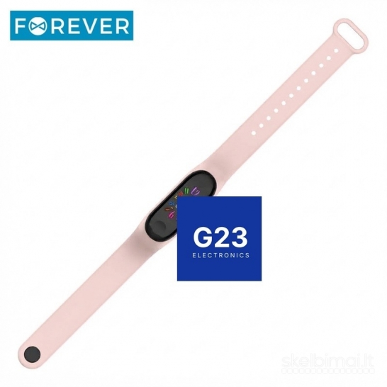 1881 Išmanioji apyrankė Forever Fitband pelenų rožinė WWW.G23.LT