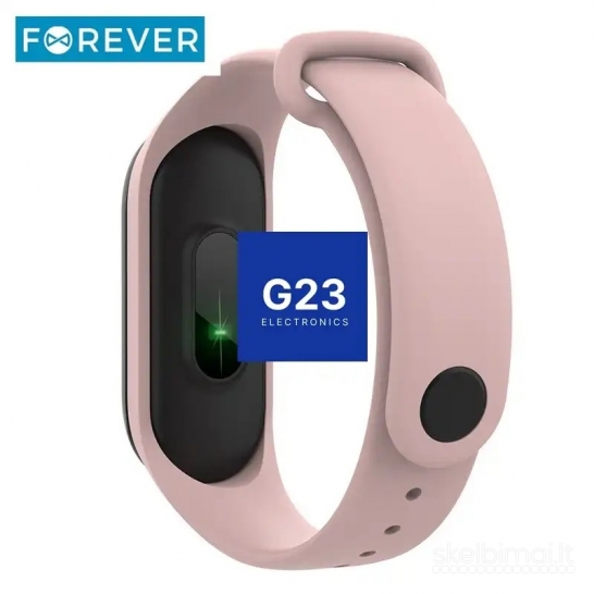 1881 Išmanioji apyrankė Forever Fitband pelenų rožinė WWW.G23.LT