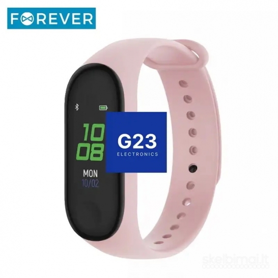 1881 Išmanioji apyrankė Forever Fitband pelenų rožinė WWW.G23.LT