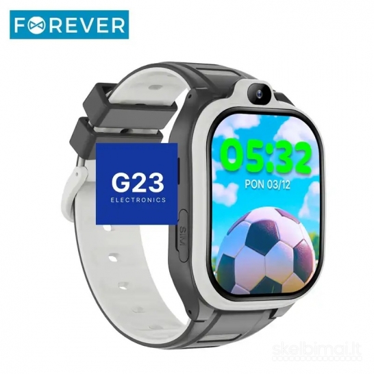 1888 Vaikiškas išmanusis laikrodis Forever Kids Boost 4G GPS juodas WWW.G23.LT