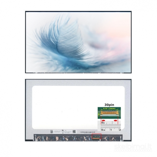Matrica SLIM 15.6 1920 1080 px 60 Hz 30 pin (dešinėje) matinė be laikiklių
