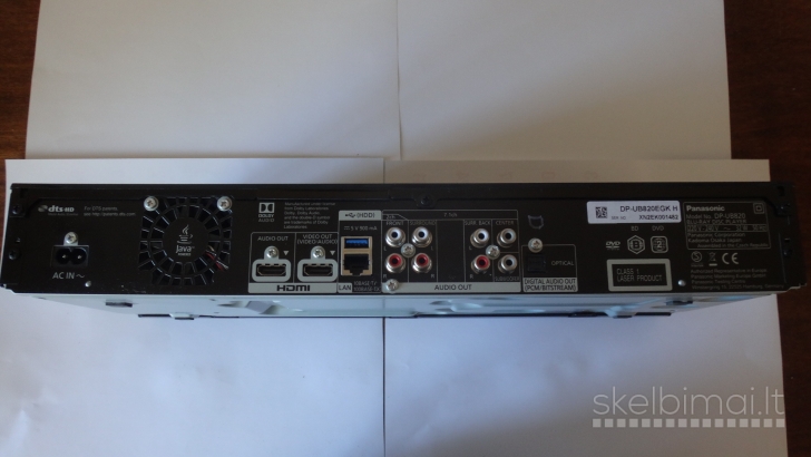 Panasonic blu ray vaizdo grotuvas