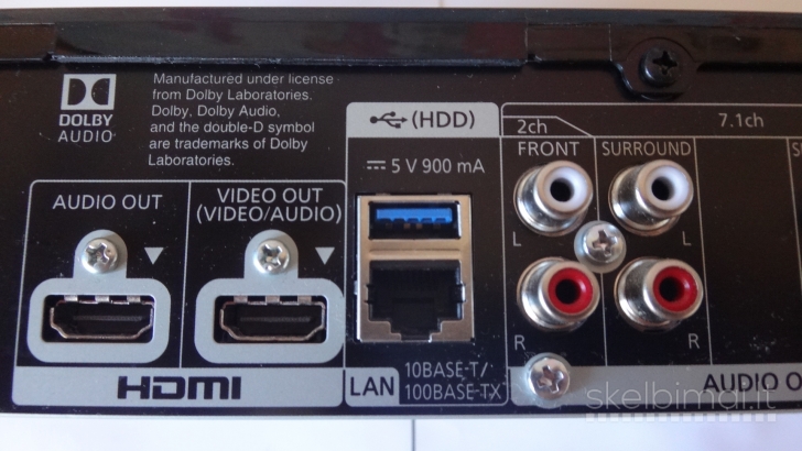 Panasonic blu ray vaizdo grotuvas