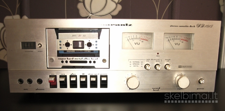 MARANTZ SD1015 Stereo Cassette Deck. Vintage 1980m. Champagne/Gold.