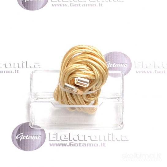 1915 USB 2.0 į USB 2.0 laidas 3 metrai aukso spalvos WWW.G23.LT