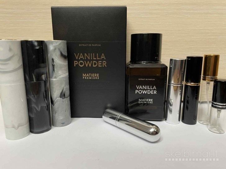 Dalinuosi originaliais Matiere Premiere Vanilla Powder Extrait i atomaizerius