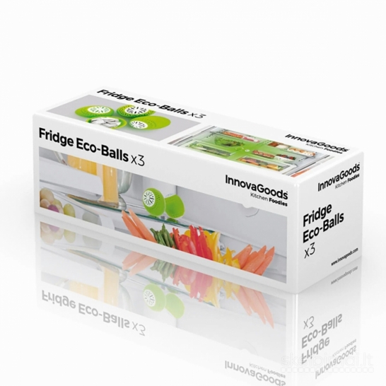 InnovaGoods šaldytuvo kvapų gaivikliai su aktyviąja anglimi, 3 vnt.