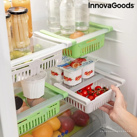 Reguliuojamas šaldytuvo organizatorius Friwer InnovaGoods, 2 vnt.