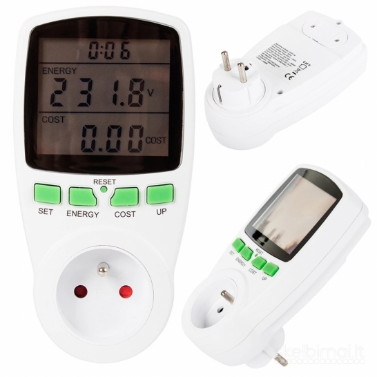 Vatmetras Verk Group 11294 su LCD, 16 A, 3680 W