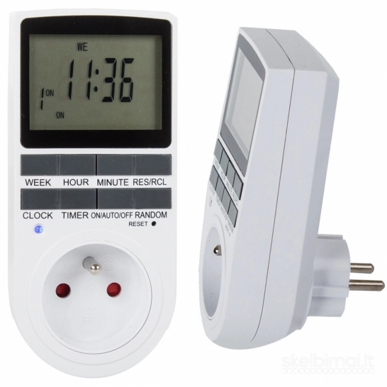 Skaitmeninis programuojamas laikmatis Verk Group 11295, LCD, 16 A