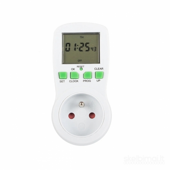 Elektroninis laikmatis Verk Group 11341, LCD, 16 A, 16 programų