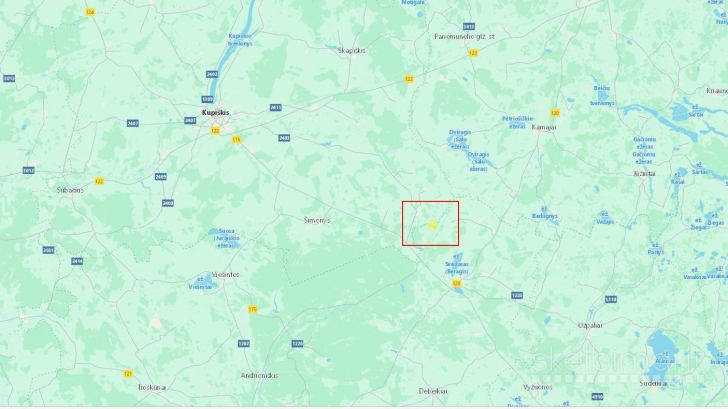 Parduodamas didelis 20,4 ha žemės sklypas su mišku Kupiškio rajone