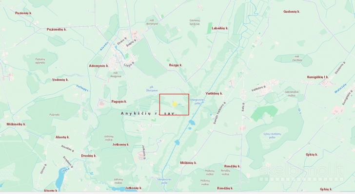 Parduodamas didelis 20,4 ha žemės sklypas su mišku Kupiškio rajone