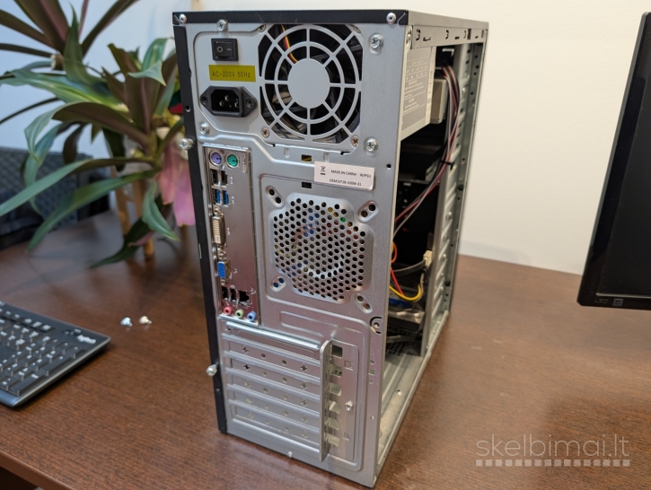 Stacionarus kompiuteris i3-4160, 4 GB DDR3-1600 RAM + monitorius