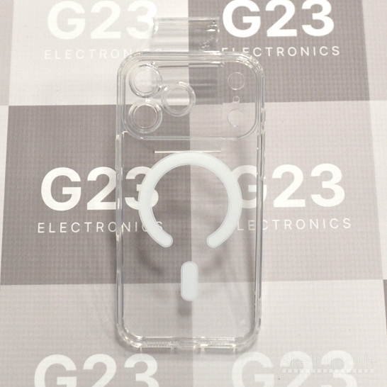 733 MagSafe Jelly dėklas su apsauga kamerai iPhone 17/18 Pro Max WWW.G23.LT