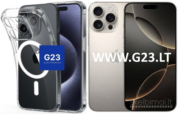 1917 MagSafe Jelly dėklas su apsauga kamerai iPhone 16 Pro WWW.G23.LT