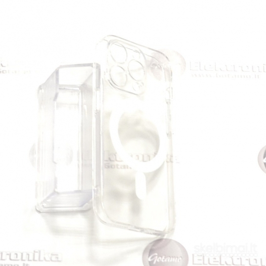1929 MagSafe Jelly dėklas su apsauga kamerai iPhone 14 Pro WWW.G23.LT